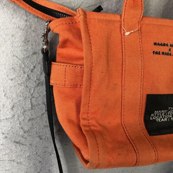The Marc Jacobs Tote Bag Womens Orange Canvas Magda Archer Stay Fresh Crossbody - Picture 14 of 16
